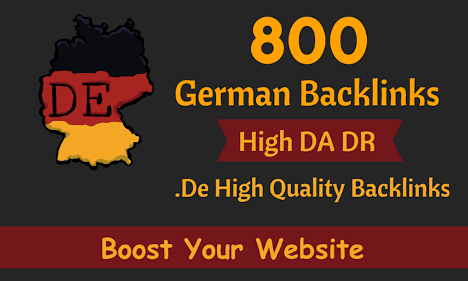 Gig Preview - German backlinks on dofollow de sites 800 plus german seo ranking