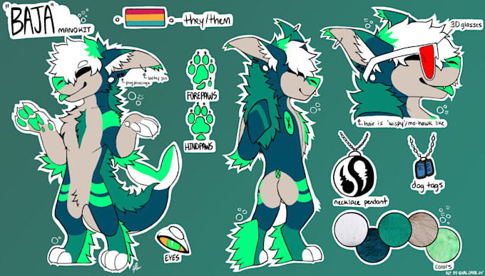 Gig Preview - Create your fursonas reference sheet