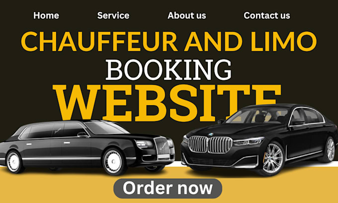 Gig Preview - Design limousine taxi and chauffeur booking websites