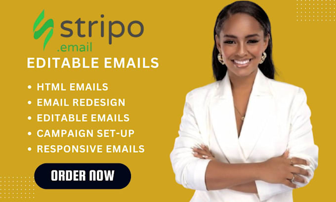 Bestseller - create HTML email marketing template on stripo and mailchimp