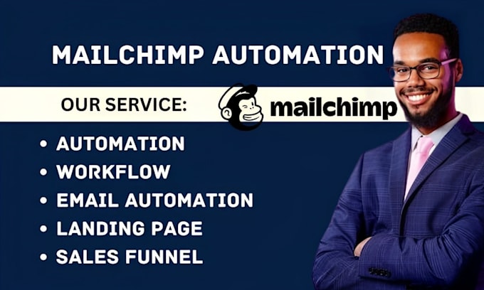 Gig Preview - Setup mailchimp automation email campaign landing page mailchimp newsletter