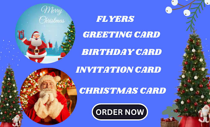 Gig Preview - Do christmas card design, party poster, new year, invitation flyer