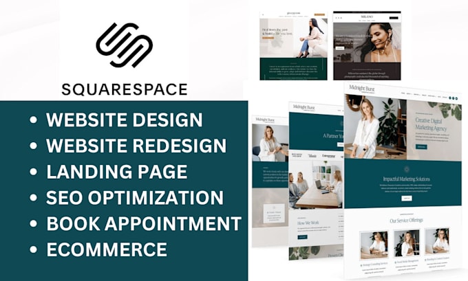 Gig Preview - Squarespace website design squarespace redesign landing page build squarespace