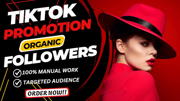 Gig Preview - Manage to grow and promote your tiktok followers organically