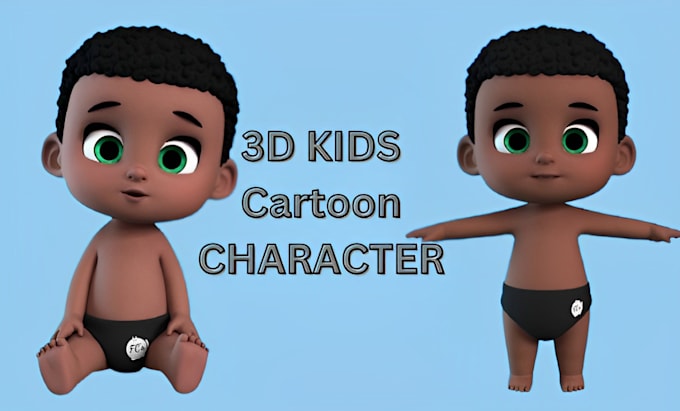 Gig Preview - Do 3d kids animation 3d kids learning video nursery rhymes 3d kids cartoon video