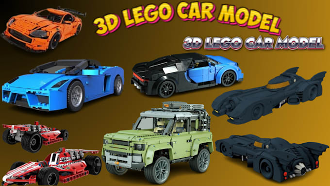 Bestseller - design lego model 3d lego car model lego minifigure set manual instruction toys