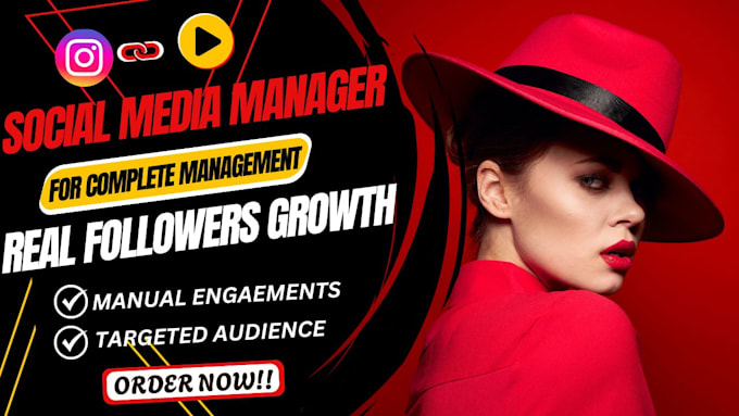 Gig Preview - Manage instagram and tiktok marketing to promote grow and engage followers