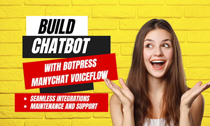 Gig Preview - Build botpress voiceflow twilio manychat  plivo discord chatbot make com