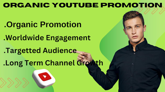 Gig Preview - Do organic youtube promotion, video promotion to boost organic views and subs