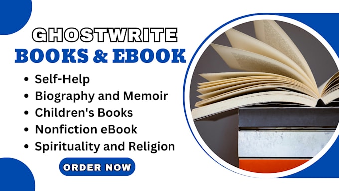 Bestseller - ghostwrite ebook, ghost book writer, nonfiction ebook writer up to 60k words kdp