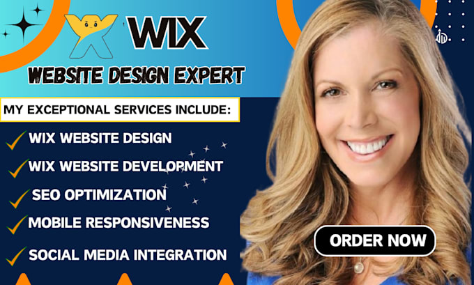 Gig Preview - Build wix website design wix redesign website development redesign wix