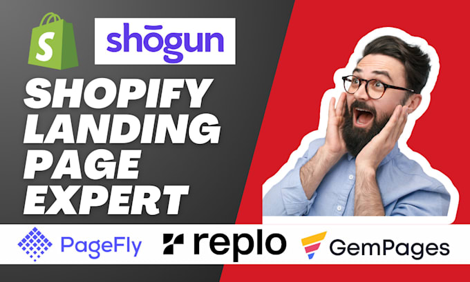 Gig Preview - Design high converting shopify landing page with pagefly,replo,gempages,shogun