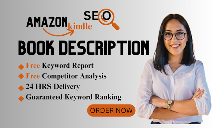 Gig Preview - Write an amazon KDP book description ebook SEO listing description book blurbs