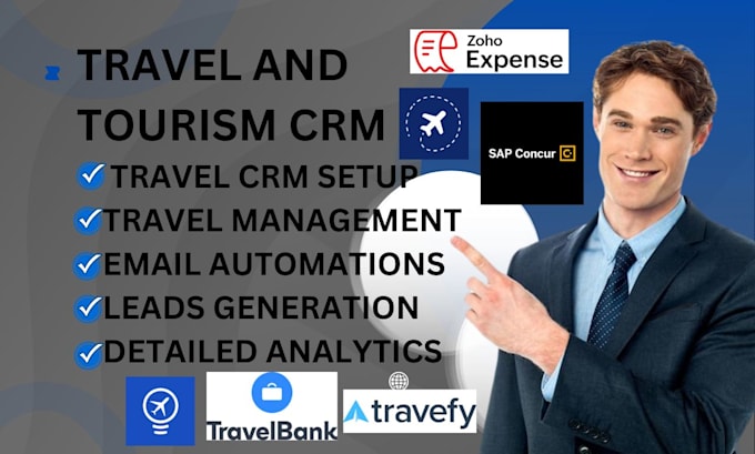 Gig Preview - Setup automation travel crm travelmax wetravel travelperk expensify  travefy