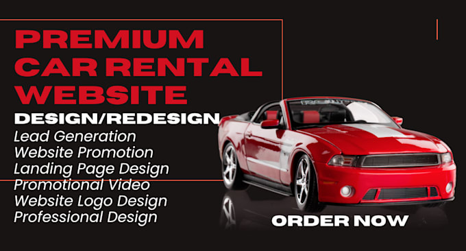 Bestseller - responsive car rental website design car rental platform for custom car rental