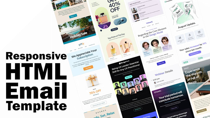 Bestseller - design and code a responsive HTML email template