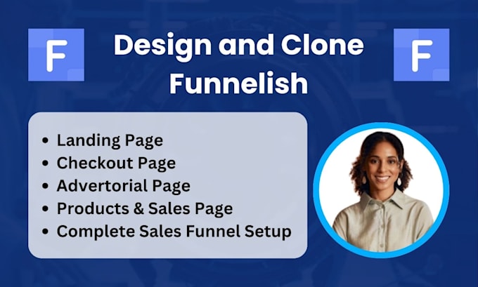 Gig Preview - Design, clone advertorial page, sales page, sales funnels on funnelish