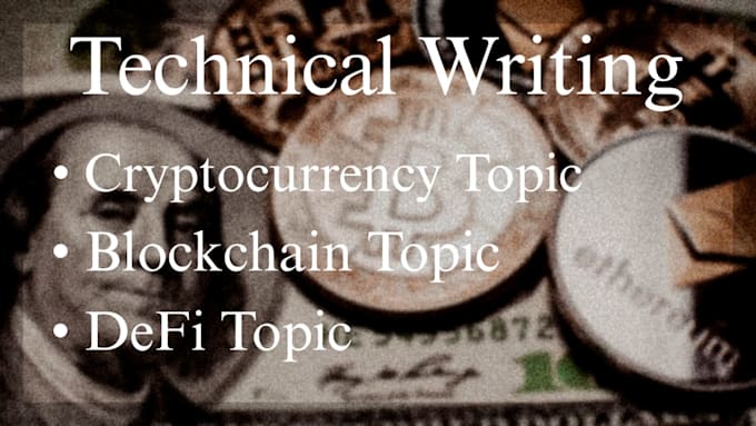 Bestseller - write technical articles on blockchain and cryptocurrency