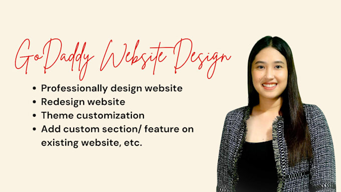 Gig Preview - Design and redesign the godaddy website professionally