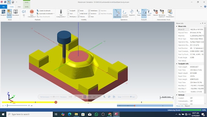 Gig Preview - Create nc code by using mastercam from xt dxf files