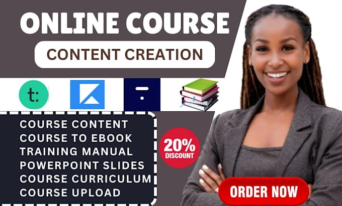 Bestseller - do online course content creation training manual course curriculum ppt slides