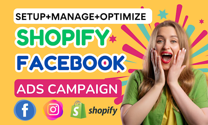 Gig Preview - Run shopify facebook ads campaign in meta ads manager,fb marketing,instagram ads