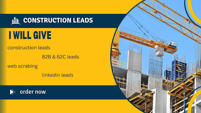 Gig Preview - Deliver 30k UK and USA b2b leads for building and construction