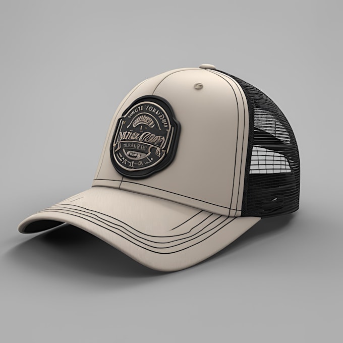 Gig Preview - Do trucker hat 3d mockup video 3d cap animation 3d clothing design 3d product ad