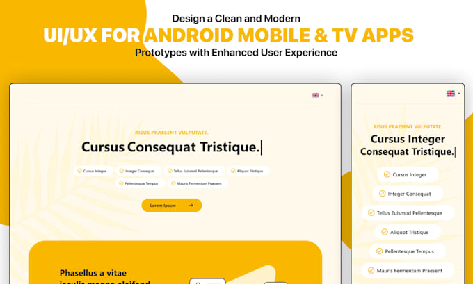 Gig Preview - Design a clean and modern UI UX for android mobile and TV apps