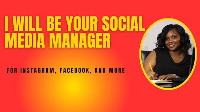 Gig Preview - Be your social media manager