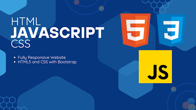 Gig Preview - Create a custom responsive website with HTML, CSS, and javascript