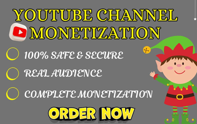 Gig Preview - Do complete youtube channel monetization