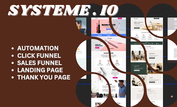 Gig Preview - Do systeme io website, sales funnel, landing page,