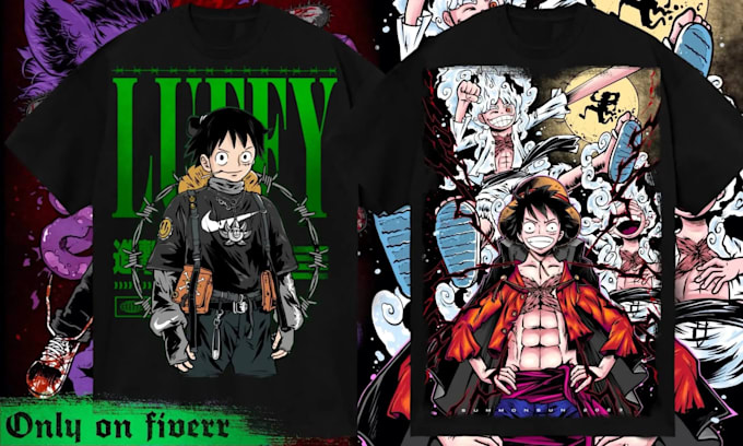 Gig Preview - Create cooll anime manga streetwear for your clothing brand