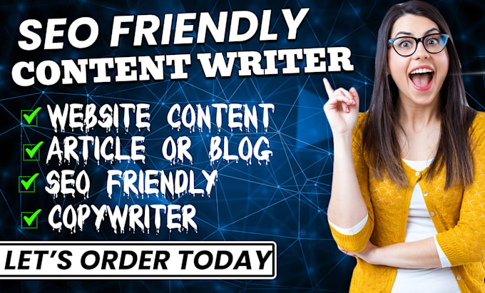 Gig Preview - Be your SEO friendly content writer  as a copywriter