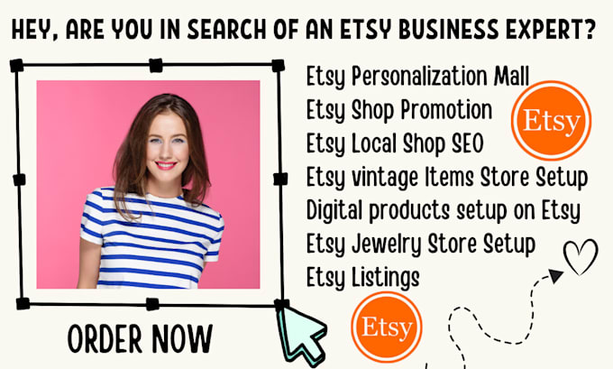 Gig Preview - Set up etsy branded shop create digital products store seo listings research pod