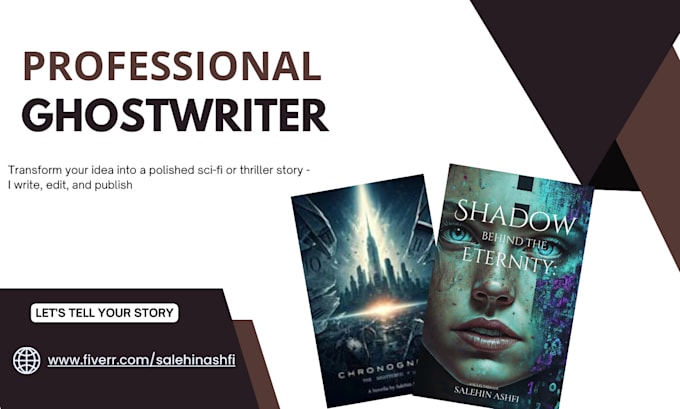 Gig Preview - Ghostwrite, format, and publish your book professionally