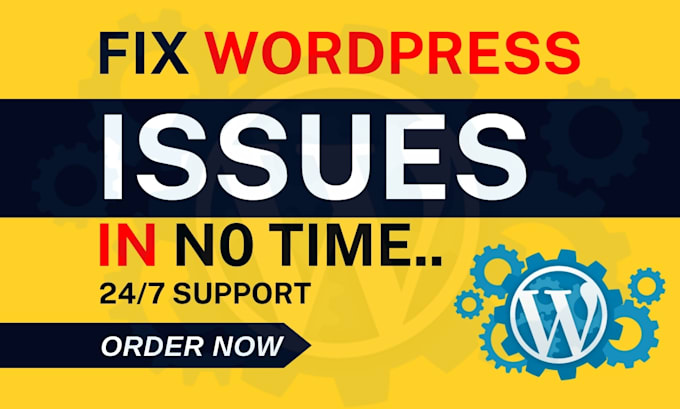 Gig Preview - Fix wordpress error, wordpress issue, elementor website bug fix, 404, 500 error