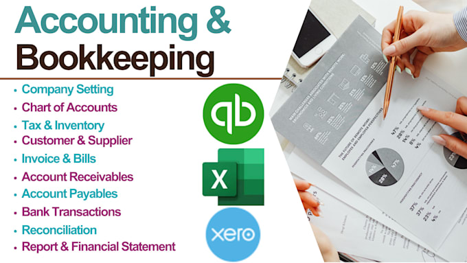 Gig Preview - Do accounting and bookkeeping in quickbooks online and xero with excel