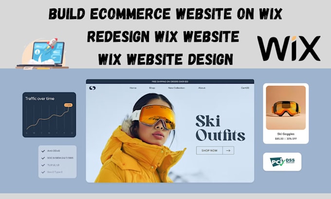 Gig Preview - Build wix ecommerce website redesign wix website do wix website design