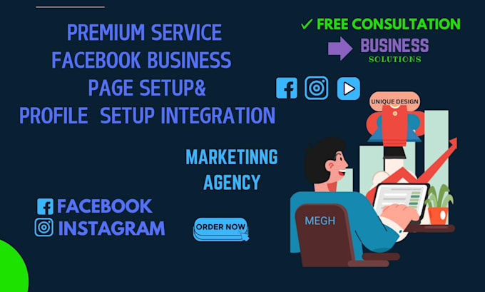 Bestseller - setup your facebook business page,instagram and social media marketing pages