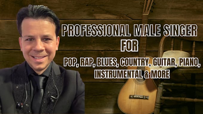 Gig Preview - Be your male pop singer, rapper, vocalist, songwriter and composer