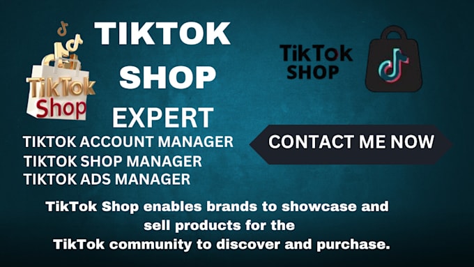 Gig Preview - Create tiktok shop,product listing,shop manager,product manager,tiktok promotion