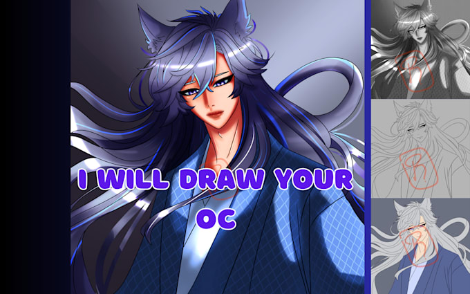 Gig Preview - Draw your oc  sfw nsfw  anime style