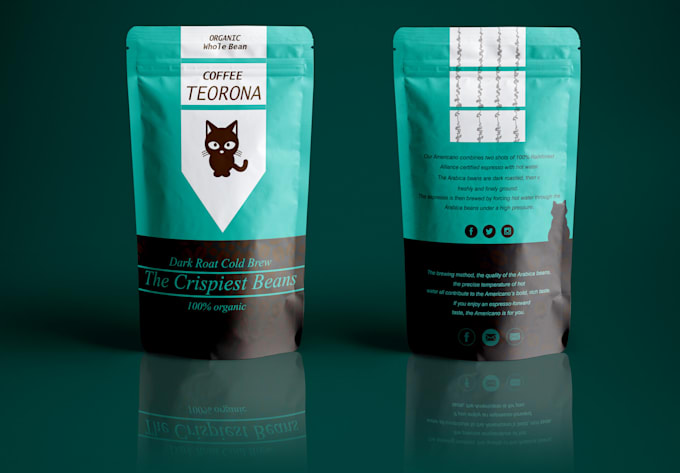 Gig Preview - Design premium coffee labels, coffee shop logo, ice cream and branding package