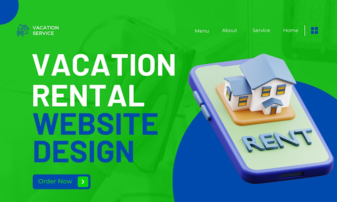 Gig Preview - Design vacation rental website, vacation website hotel booking website, airbnb