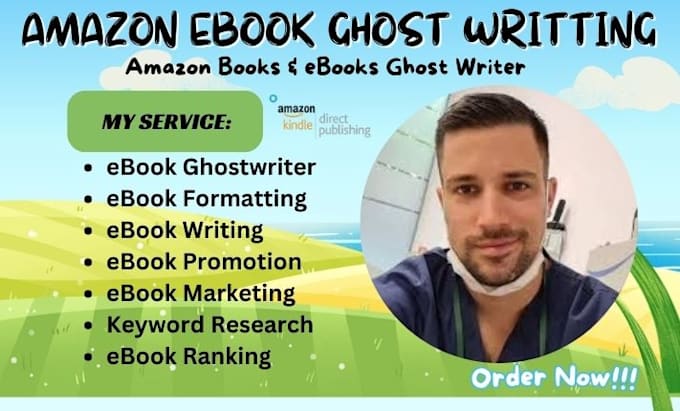 Gig Preview - Be ebook amazon ghostwriter, amazon kindle ebook writer, amazon ebook formatting