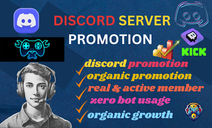 Bestseller - do organic discord server promotion, discord server active members