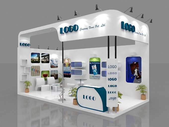 Gig Preview - Accurate 3d exhibition stand, render trade show banner,design stall, kiosk, both