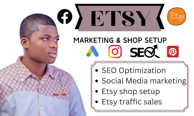 Gig Preview - Do etsy ads, etsy seo, etsy listing, etsy, etsy shop setup, etsy traffic, etsy